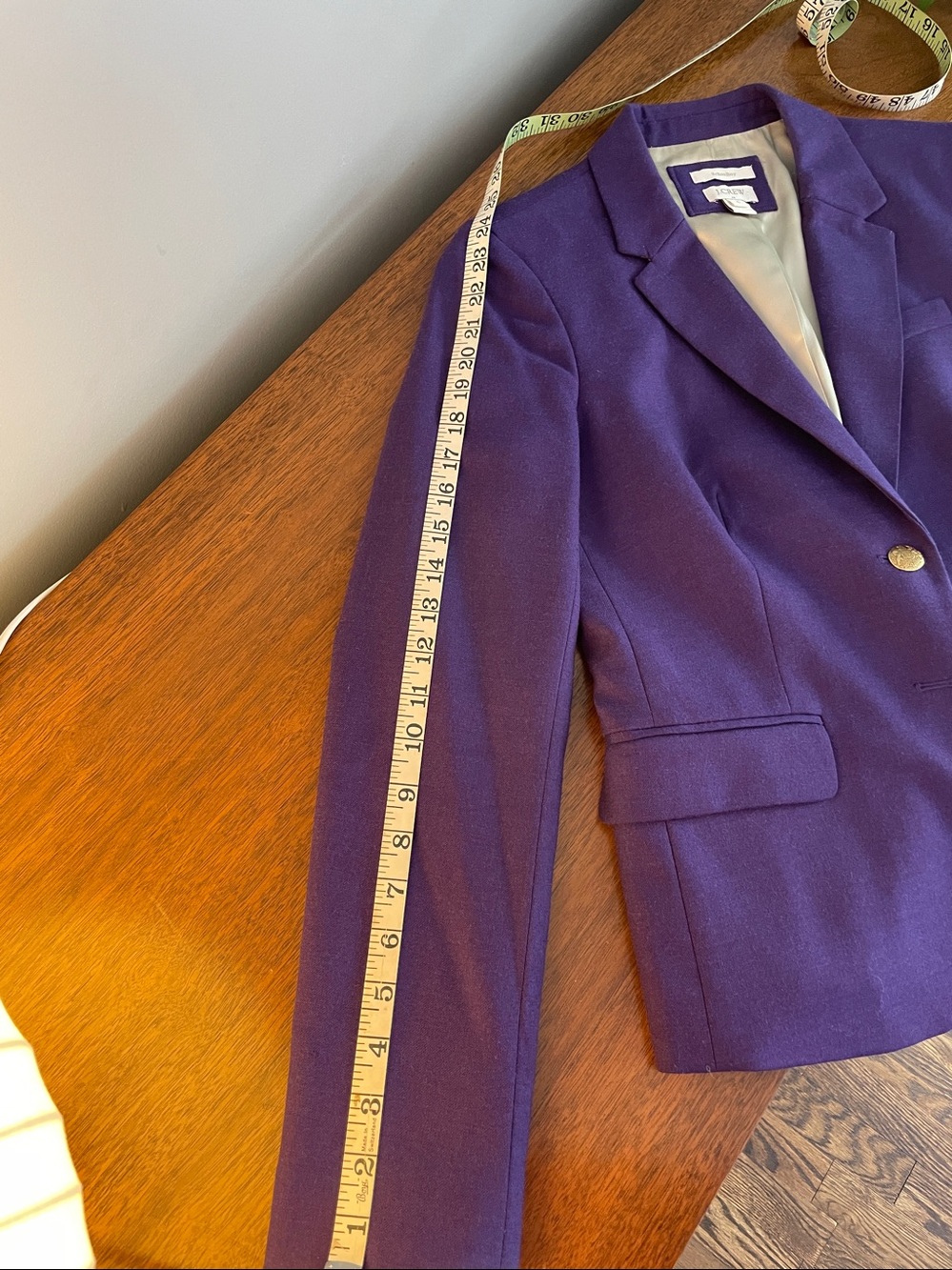 J Crew Purple Schoolboy Blazer - Picture 10 of 11
